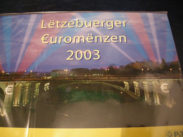 (afbeelding voor) BU set Luxemburg 2003 met zegels